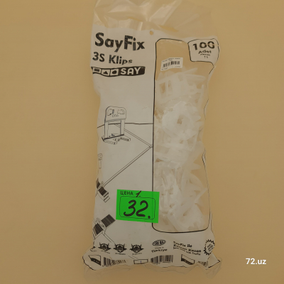 SayFix Клипсы 3S 1мм зажим Система выравнивания плитки цена в Ташкенте