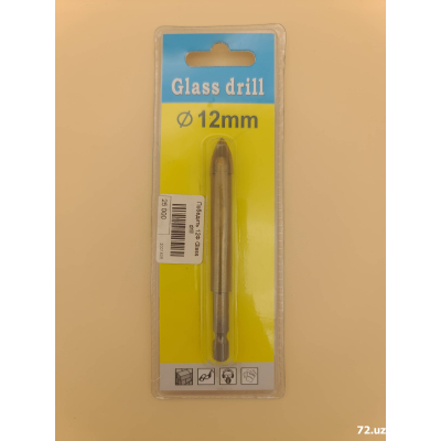 Сверло по стеклу и керамике 12мм четырехгранное Glass Drill цена в Ташкенте