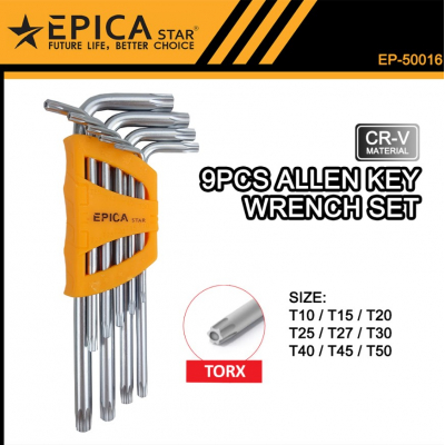 Шестигранники звездочки TORX набор ключей 9pcs цена в Ташкенте