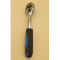 ключ Трещотка 10мм с синии черной резиновой ручкой 