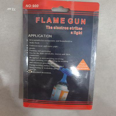 Газовая Горелка до 1300 градусов Flame Gun 900 для одноразового пропан бутанового баллона цена в Ташкенте
