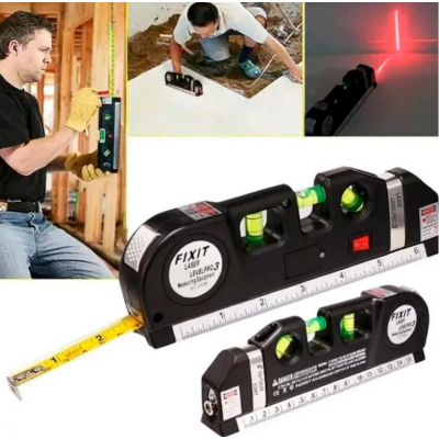 Лазерный уровень, нивелир, рулетка Laser (3 в 1) цена в Ташкенте