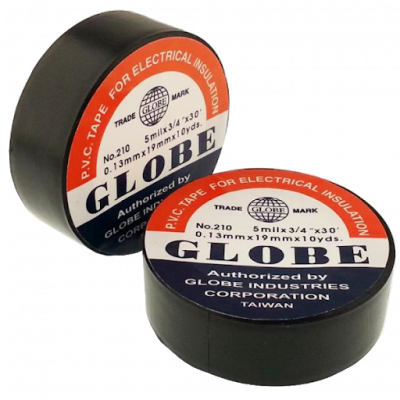 Изолента Globe 19мм 9метр чёрный