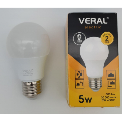 VERAL 5w  6500K  E27