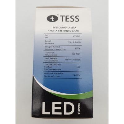 Tess 5w А55  E27  6500Kсветодиодная лампа