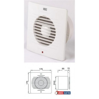 Вытяжной вентилятор  бытовой 120Ø 15w Horoz