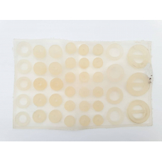 Набор прокладок сальников сантехнический силиконовый Ø 15-25 размеры