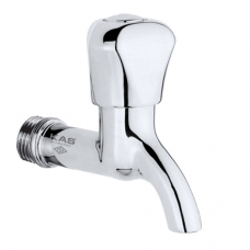 Одинарный кран короткий Ø 1/2" Piramit Washbasin Tap 9211101 "KAS"