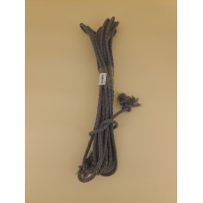 Веревка хлопчатобумажная черная крученая D6 мм, 5 м